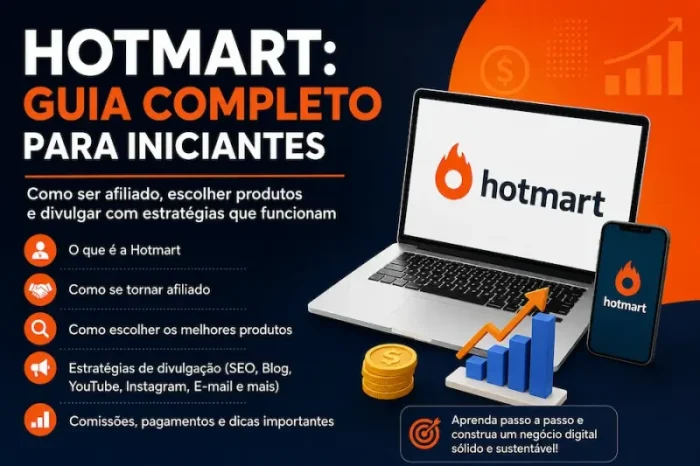 Guia completo para iniciantes na Hotmart